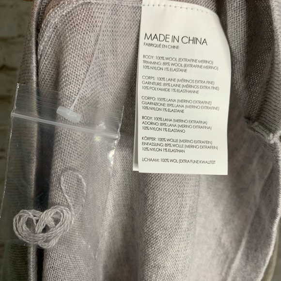 Club Monaco gray wool long sleeves dress sz L - Picture 8 of 11